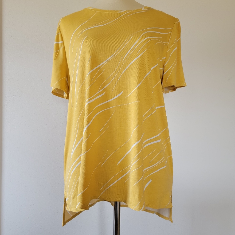 Alfani Printed Crewneck T-shirt - Size Medium